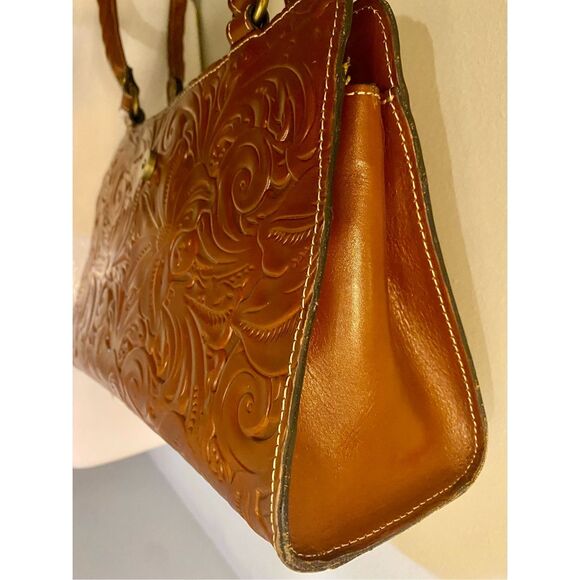 Patricia Nash Rienzo Leather Handbag w/Dustbag - Picture 7 of 9